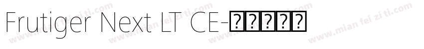 Frutiger Next LT CE字体转换